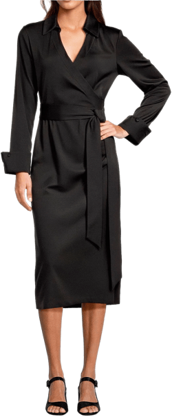 Alex Marie Adaline Jetset-Tech Super Stretch Wrap Midi Dress