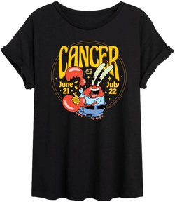 SpongeBob SquarePants Mr. Krabs Cancer Oversized Graphic T-Shirt