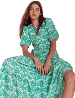 Boden Women's Tiered Poplin Dress