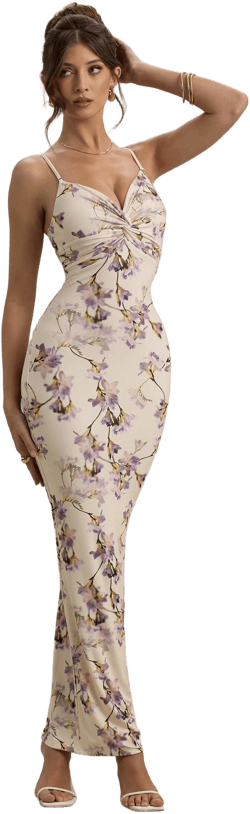 Luz Strappy Floral Maxi Dress