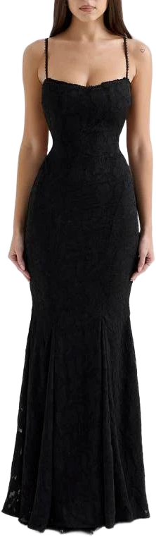 House of CB Womens Joan Lace-embroidered Woven Maxi Dress