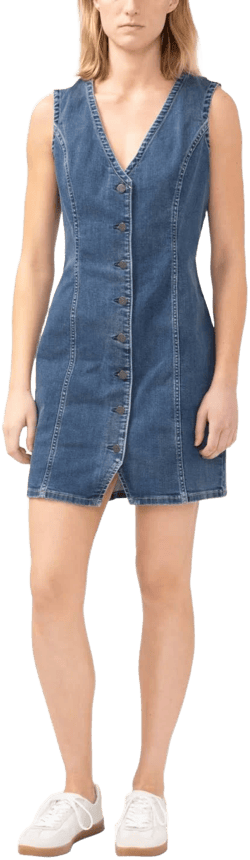 Silver Jeans Co. Women's Sleeveless Denim Minidress