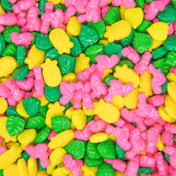 BakeBright Tropical Paradise Sprinkles | Tiki Luau Candy Decorations Jungle Hawaiian Summer Beachy Party Island Sprinkles Ice Cream Sprinkles and Toppings for, Cakes, Cupcakes Cookies Cake Decorating