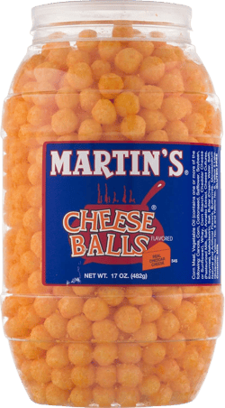 Martin's Cheese Balls Real Cheddar Cheese Flavored
