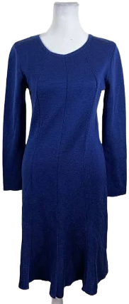 Bianca Women's Solid Blue Casual Dress