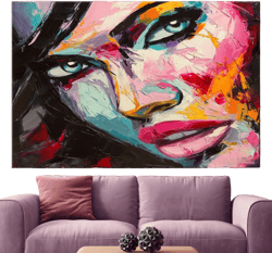 Red Barrel Studio Modern Abstract Woman Portrait Canvas Art