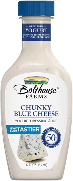 Bolthouse Farms Dressing, Chunky Blue Cheese Creamy Yogurt Dressing, 12 fl. oz., Cream