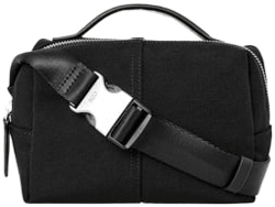 BOXY WATER-REPELLENT CROSSBODY BAG - CANVAS