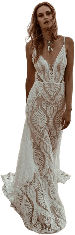 Willowby Bohemian Lace Wedding Dress