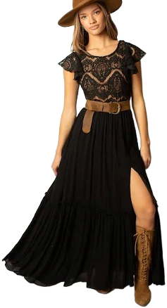 Joyfolie Women's Macienne Maxi Dress