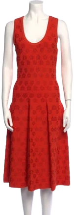 ALAÏA Dresses Floral Print Midi Length Dress Us10, Fr42 | L