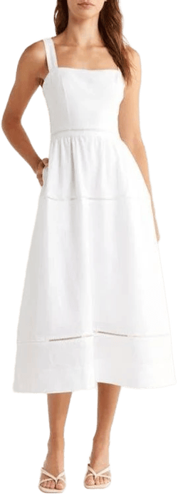Reformation Women's Everett Linen Midi Sundress