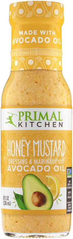 Primal Kitchen Honey Mustard Vinaigrette & Marinade Salad Dressing made with Avocado Oil, Certified Paleo & Keto Certified, 8 Fluid Ounces Honey Mustard 8 Fl Oz (Pack of 1)