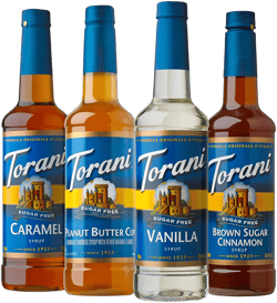 Torani Syrup Variety Packs, Sugar Free Coffee Favorites, 25.4 fl oz Bottle (Pack of 4) Caramel, Peanut Butter Cup, Vanilla, Brown Sugar Cinnamon 25.4 Fl Oz (Pack of 4)