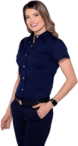 Women’s Short Sleeve Silhouette Twill Shirt