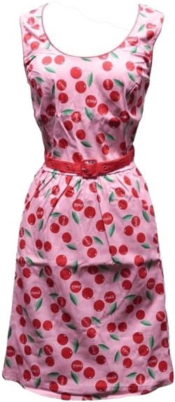 Loungefly Stitch Shoppe Cherry Coca Cola A-Line Dress