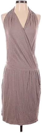 Athleta Women's Wrap Cowl Neck Sleeveless Midi Dress