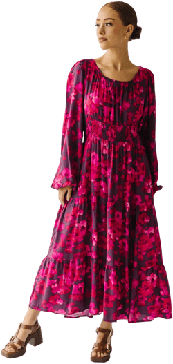 Oscar Floral Midi Dress