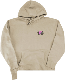 Nyan Cat Embroidered Pixel Art Hoodie