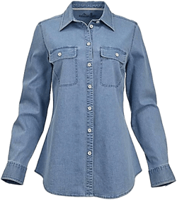 Ridgecut Women's Flex Denim Long-Sleeve Work Shirt