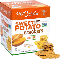 RW Garcia Sweet Potato 3 Seeds Crackers Net Wt 30 Ounce (2 X 15oz Bags), 30 Ounce ,, 1.87 Pound () 29.92 Ounce (Pack of 1)