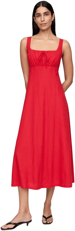 Gap Women's Linen-Blend Maxi Dress