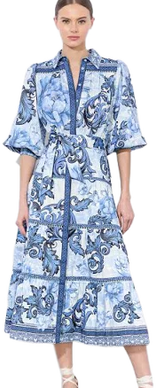Alice + Olivia Women's Geneva Midi Dress