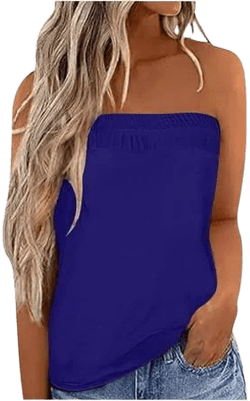 Women's Strapless Bandeau Tank Tops