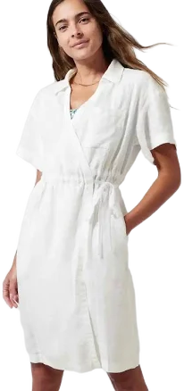 Athleta Women's Playa Linen Wrap Dress