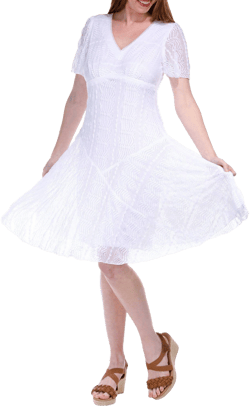 Rabbit Rabbit Women's Lace V-Neck Midi Dress