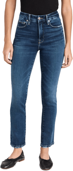 Good American Women's Good Legs Straight Jeans