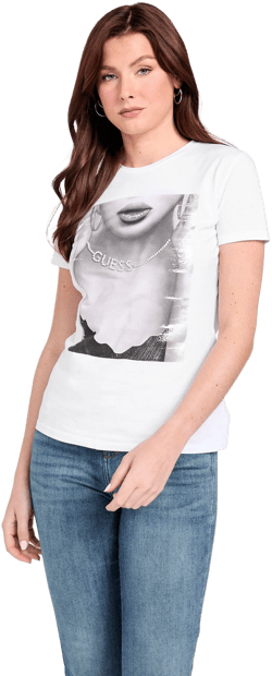 GUESS Factory Michelle Cotton Graphic Tee