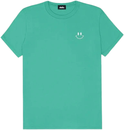 Dalix Women's Smile Face Embroidered Cotton T-Shirt