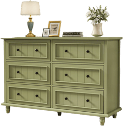 Amarilys 6 Drawers 47.2''W Retro Double Dresser Lark Manor