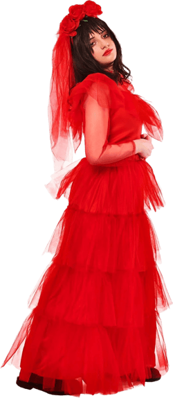 Beetlejuice Lydia Deetz Wedding Costume Dress