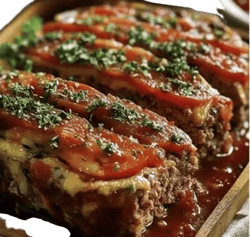 BEST RECIPE Herb Meatloaf with Homemade Tomato Sauce