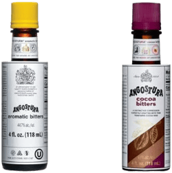 Mira's Harvest: Angostura Bitters Original and Cocoa Bitters (Combo- Pack) - 4oz Bottles, Aromatic and Cocoa Infused. Bundled in Mira's Harvest safe packaging