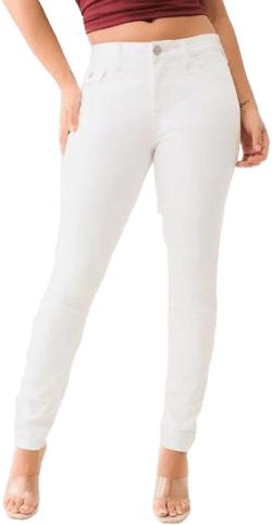 True Religion Women's Jennie Flap Skinny Jeans