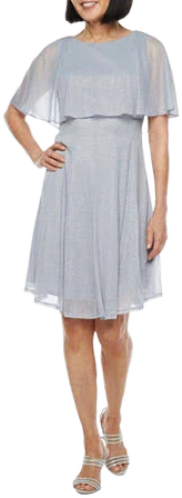 J Taylor Fit + Flare Dress with Hidden Closure