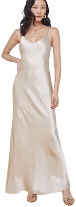 L'AGENCE Serita Maxi Bias Dress