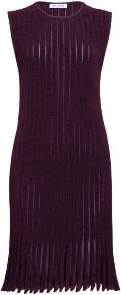 Alaïa Striped Knit Dress