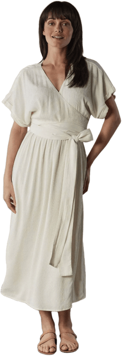 The Normal Brand Ezra Crepe Wrap Dress