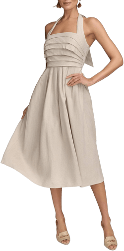 Donna Karan Women's Halterneck Midi Dress