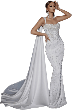 Pearl Embellished Gown