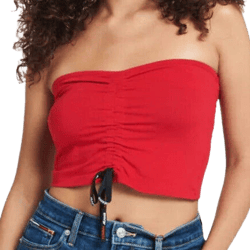Tommy Hilfiger Women's Ruched Bandeau Tube Top