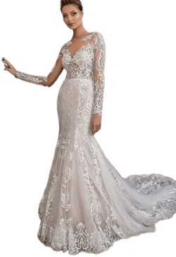 Justin Alexander Spring 2019 Vintage Lace Wedding Dress