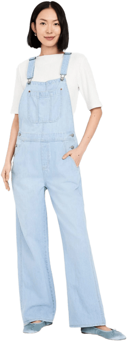 Old Navy Women's Baggy Wide-leg Jean Overalls