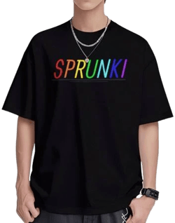 Sprunki Unisex Cotton Crew Neck Novelty T-Shirt