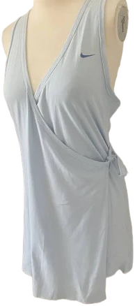 Nike Dri-fit Blue Cotton Wrap Dress
