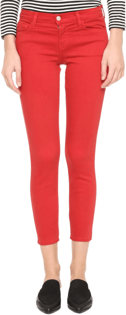 J. Brand Women's Low-Rise Skinny Crop Jeans